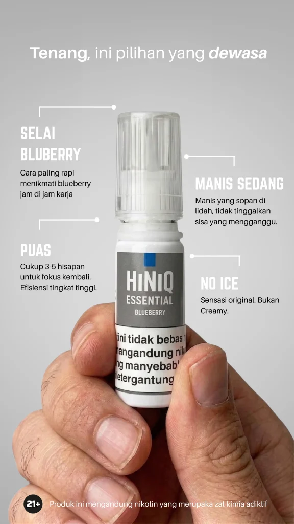 Liquid Hiniq Essential Blueberry Saltnic 15ml 3% 30mg